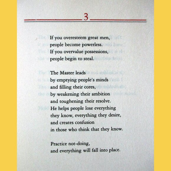 Book: Tao Te Ching by Lao-tzu, translated by Stephen Mitchell - Picture 4 of 16